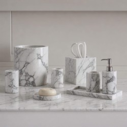 Carrara Marble Bathroom Set Carrara Marble Bathroom Set