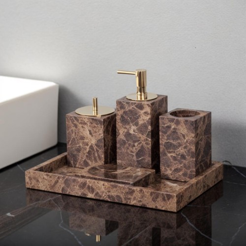 Hera Marble Bathroom Set of 5