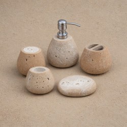 Alegra Travertine Bathroom Set of 5 Alegra Travertine Bathroom Set of 5