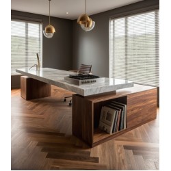 Venato Mermer Ofis Masası Venato Mermer Ofis Masası