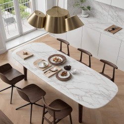 Carrara Mermer Yemek Masası Carrara Mermer Yemek Masası