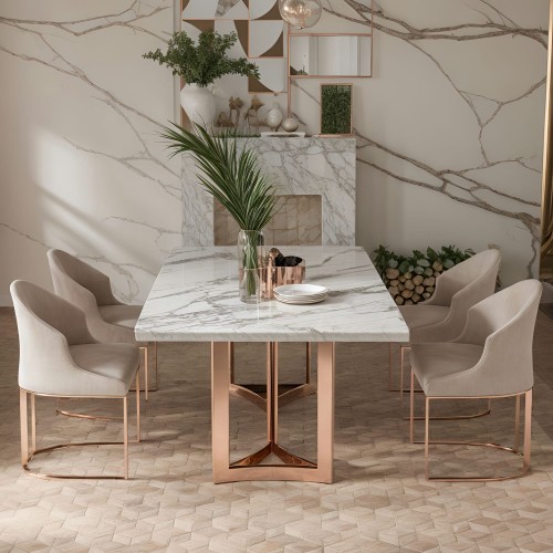 marble dining table