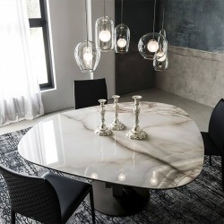 Funghi Porselen Yemek Masası