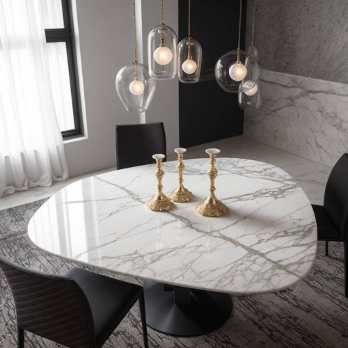 marble dining table