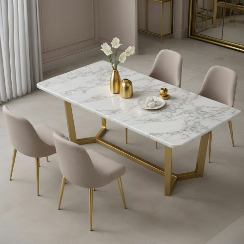 marble dining table