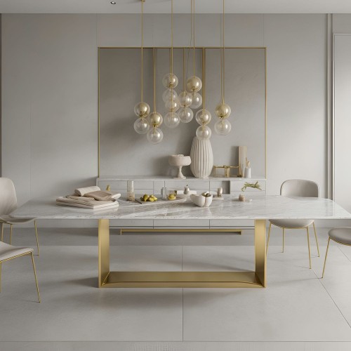 marble dining table