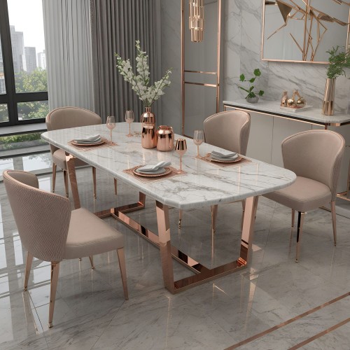 marble dining table