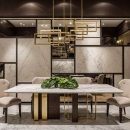 Aldero Marble Dining Table