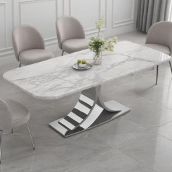 Arriva Mermer Yemek Masası