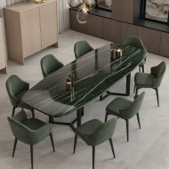 Bamboo Marble Dining Table