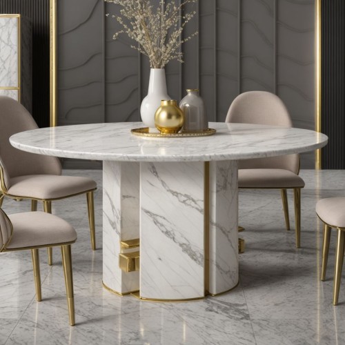 marble dining table