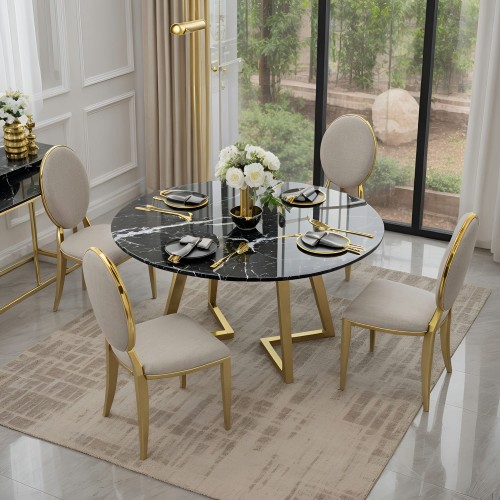 marble dining table