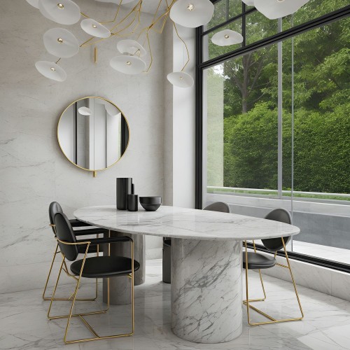 marble dining table