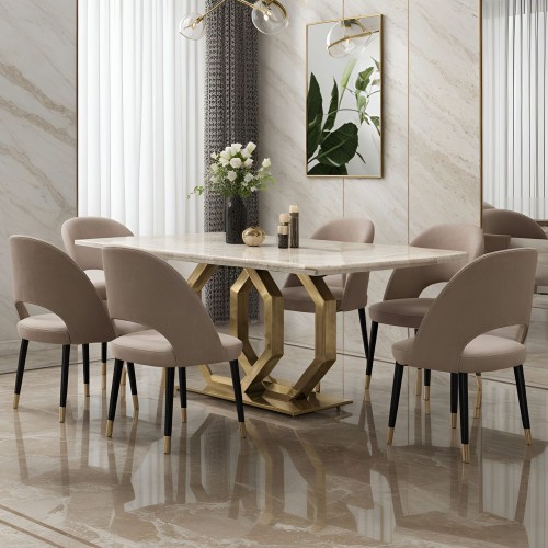 marble dining table