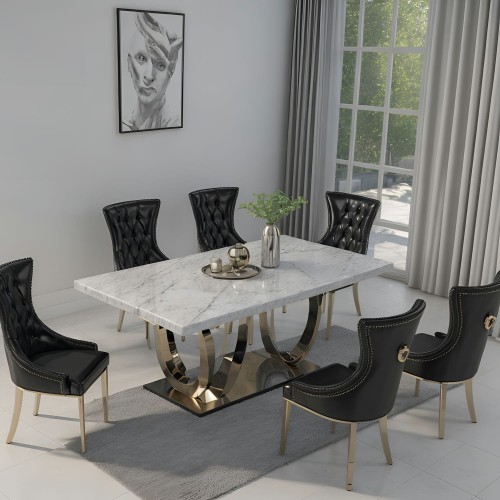 marble dining table