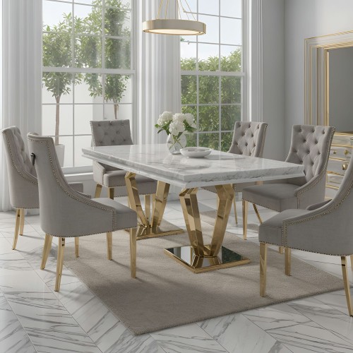 marble dining table