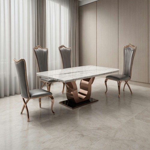 marble dining table