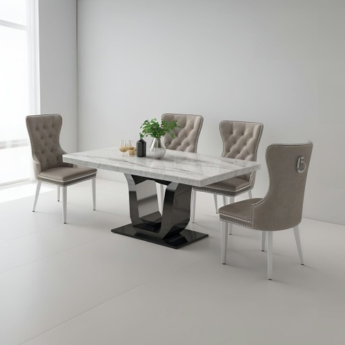 marble dining table