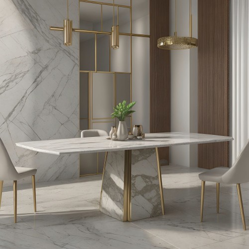 marble dining table