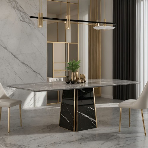 marble dining table