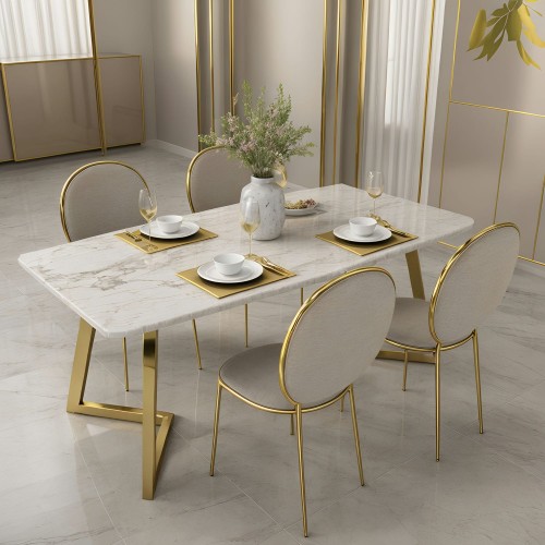 marble dining table