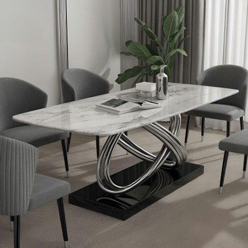 marble dining table