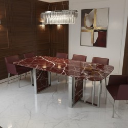 طاولة طعام من رخام أتاشا