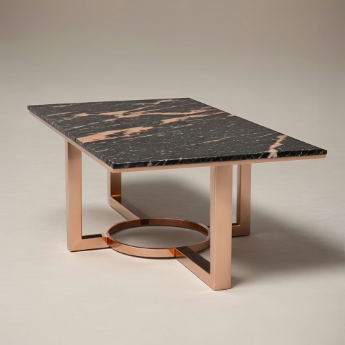 Kahverengi Mermer Orta Sehpa