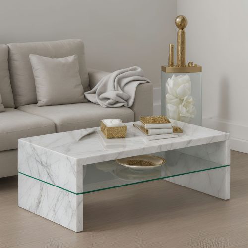Marble Table and Coffee Table Set