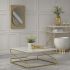 Brass Marble Coffee Table