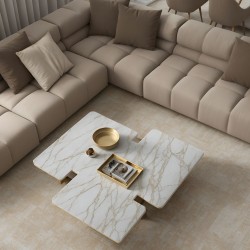 Arteni Rectangular Marble Coffee Table