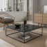 Compact Square Marble Coffee Table