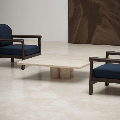 Blok Traverten Sehpa