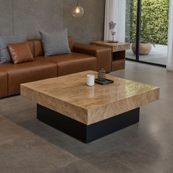 Adena  Square Marble Coffee Table