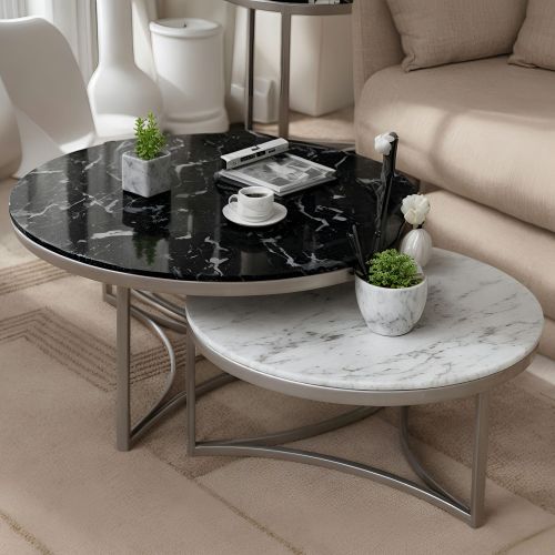 White Marble Coffee Table