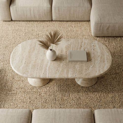 Couchtisch aus Travertin