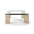 Enrico Travertine Coffee Table