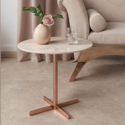 Mounted Marble Side Table