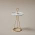 Bianco Marble Side Table