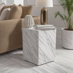 Kolex Marble Side Table
