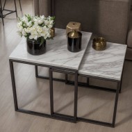 Calvin Marble Nesting Coffee Table