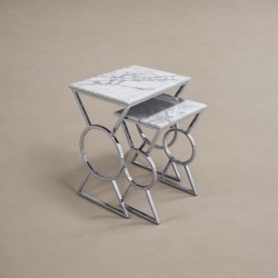 Chase Marble Nesting Table