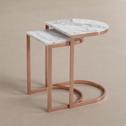 Melby Marble Nesting Coffee Table