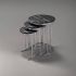 Platinum Marble Nesting Coffee Table