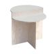 Travertine Side Table