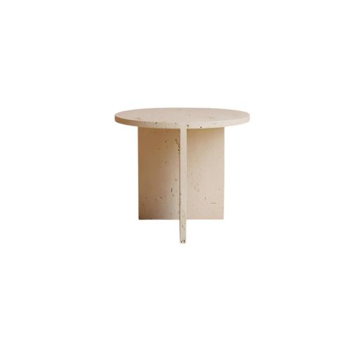 Travertine Side Table