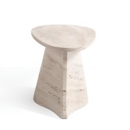Lucas Travertine Side Table Lucas Travertine Side Table