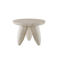 Tatum Travertine Side Table