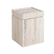 Jayla Travertine Side Table
