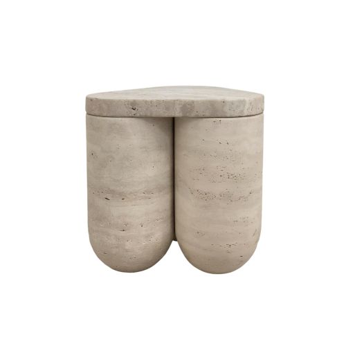 Travertine Side Table Travertine Side Table